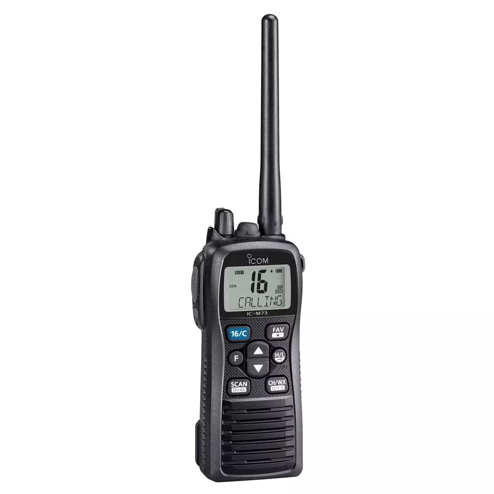 Icom M73 Submersible Handheld VHF Marine Radio – 6W