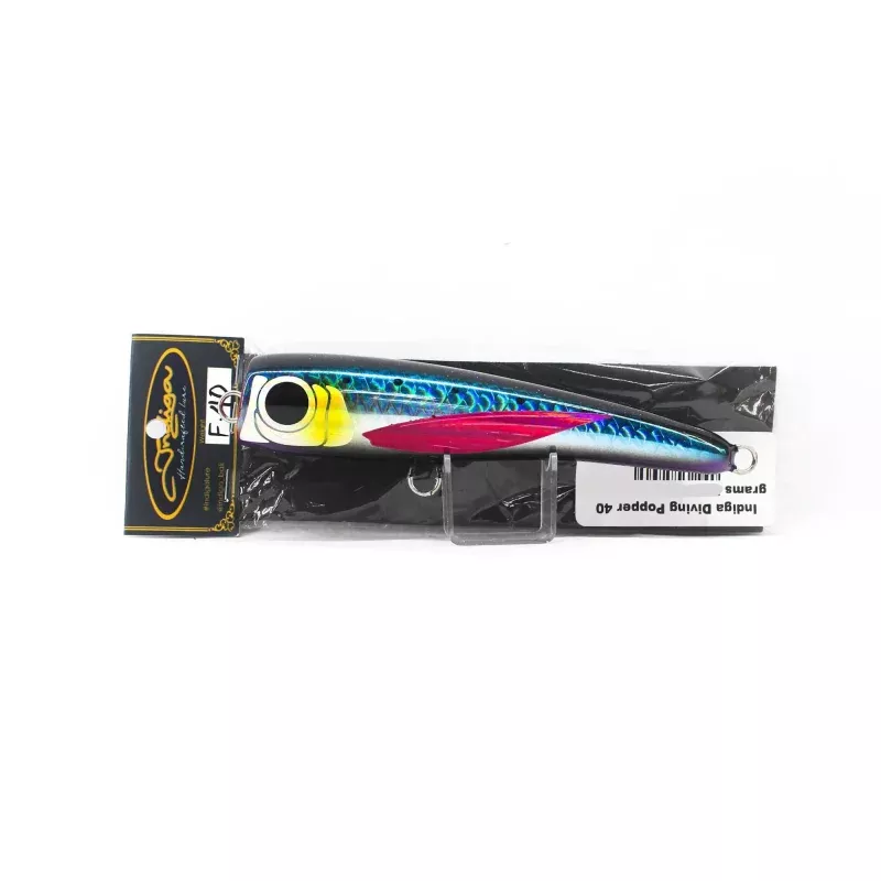 Indiga Diving Popper 40 grams Black Rainbow (2115)
