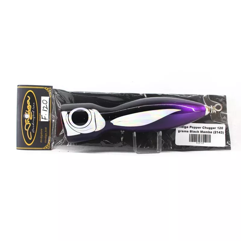 Indiga Popper Chugger 120 grams Black Mamba (2143)