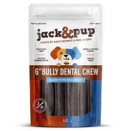 Jack&Pup 6″ Dental Chew 6ct