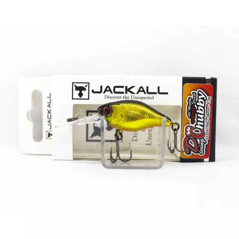 Jackall Diving Chubby 38 Floating Lure HL Gold Black (8928)