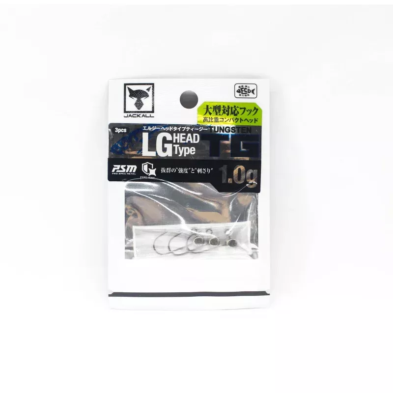 Jackall Jig Head LG Head Type TG Size 1.0g 3pcs (5194)