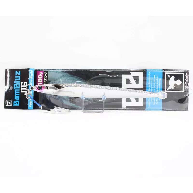 Jackall Metal Jig Bambluz Semi Long 180 grams Slim Border Silver (3702)