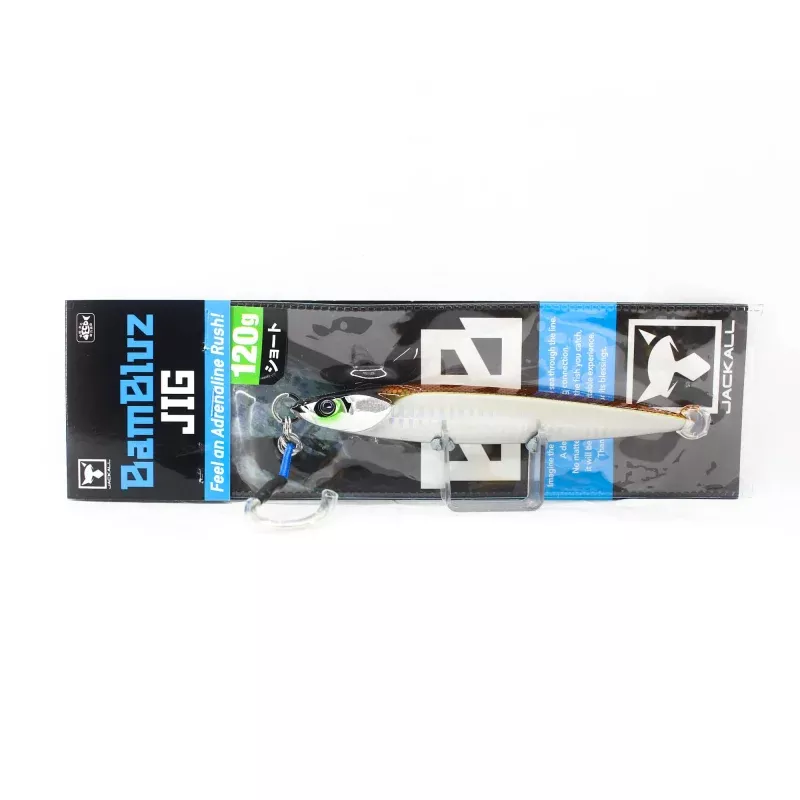 Jackall Metal Jig Bambluz Short 120 grams Ikanago Shoulder Glow (2711)
