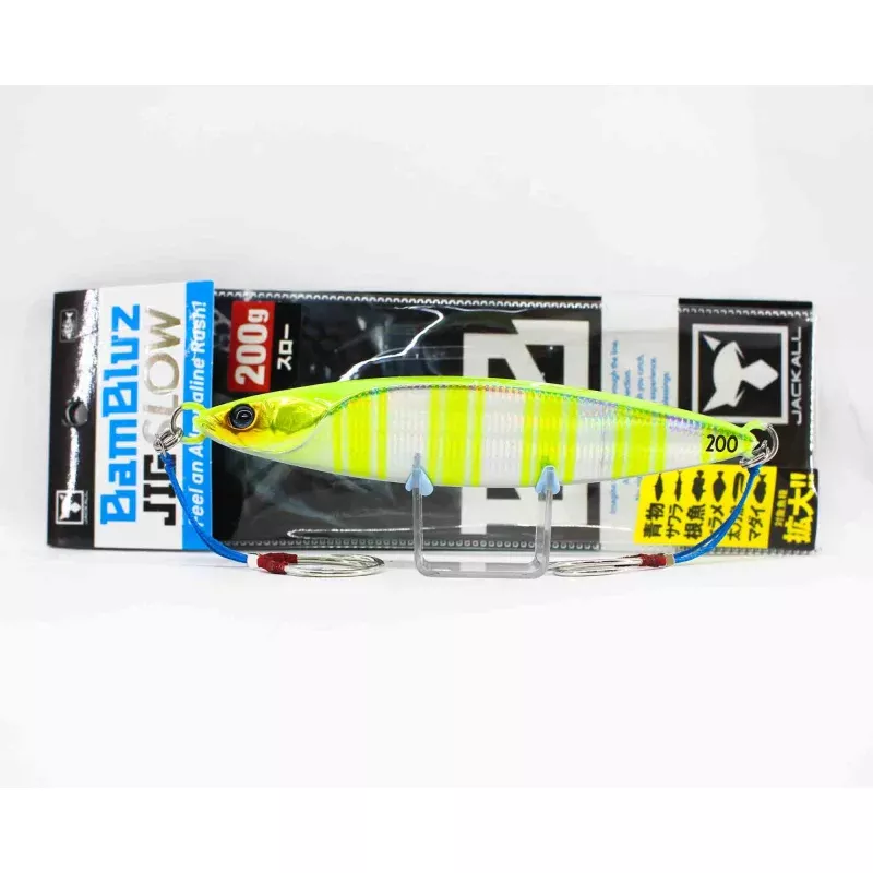 Jackall Metal Jig Bambluz Slow 200 grams Chart Back Stripe (8374)