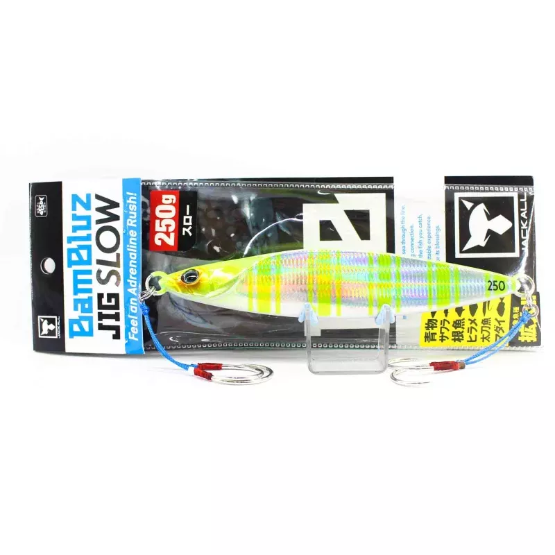 Jackall Metal Jig Bambluz Slow 250 Grams Chart Back Stripe (8459)