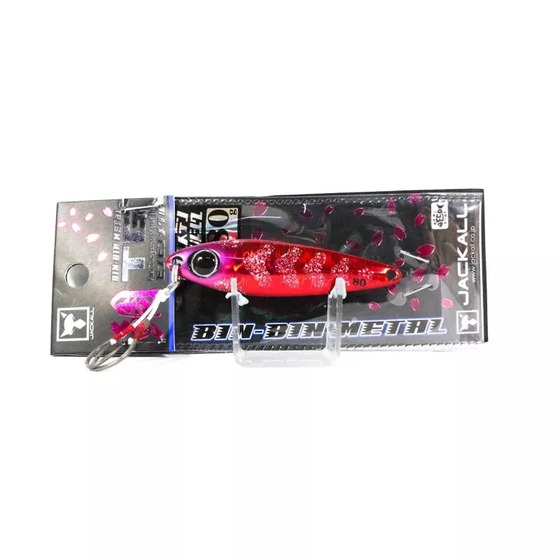 Jackall Metal Jig Bin Bin TG Tungsten 80 grams Red Ika Glow (1929)