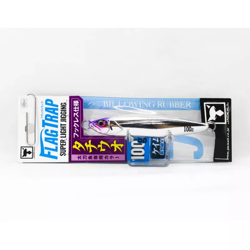 Jackall Metal Jig Flag Trap 100 grams UV Mirror Silver (5516)