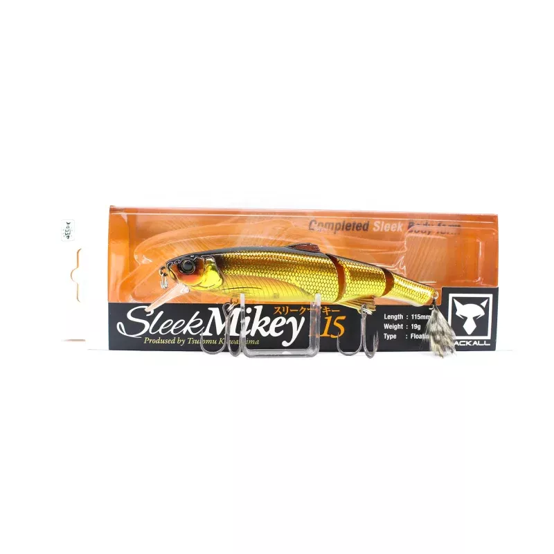 Jackall Mikey Sleek 115 Floating Lure Gold Flashing Shad (7283)