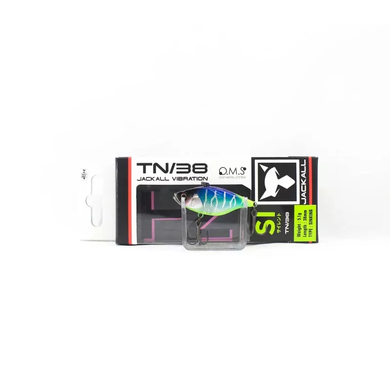 Jackall TN 38 Silent Vibration Lure Devils Clear Chart Tail (6580)