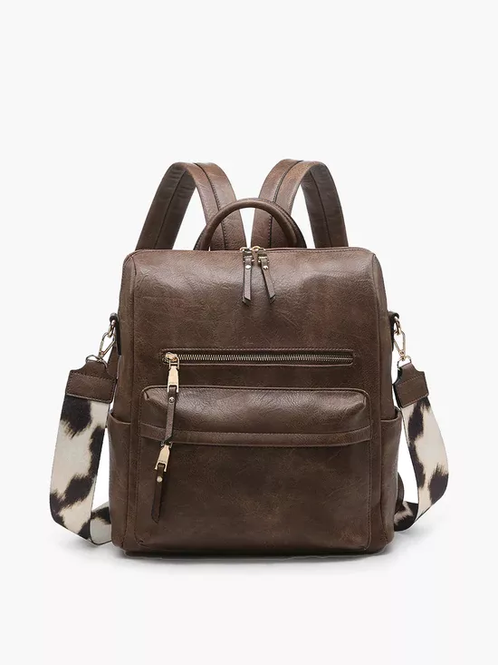 Jen & Co Amelia Backpack Coffee