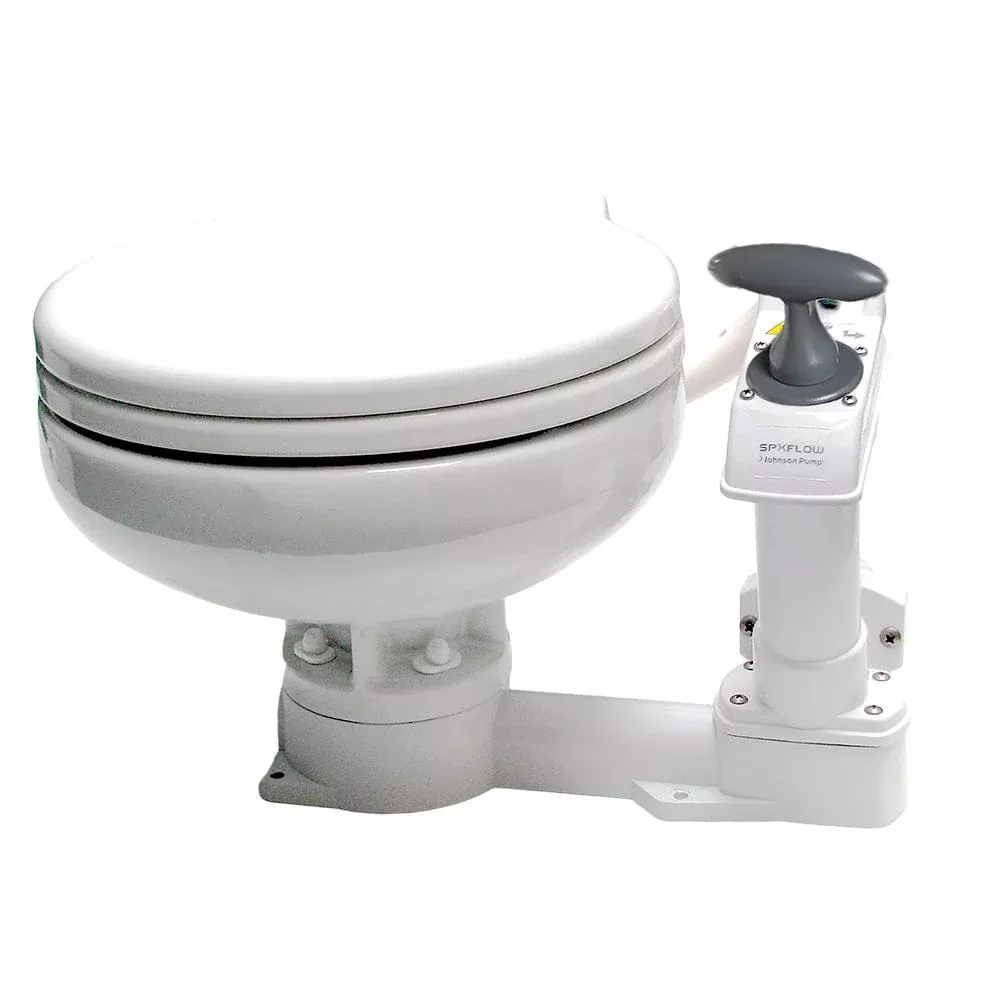 Johnson Pump AquaT™ Manual Marine Toilet – Super Compact