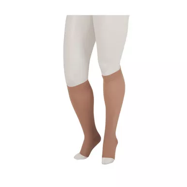 JUZO 20-30 mmHg Dynamic Open Toe 5cm Silicone Knee High Stockings