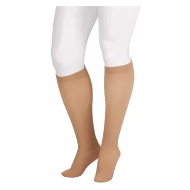 JUZO Soft Compression 20-30 mm Hg FF Short Silicone Knee High Stockings