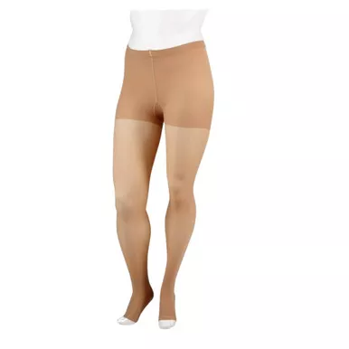 JUZO Soft Compression 20-30 mmHg Open-Toe Pantyhose