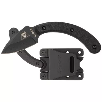 KA-BAR 1494 TDI Ladyfinger Fixed Knife 4.75" Drop Point AUS 8A Stainless Steel Blade, Black Zytel Handle