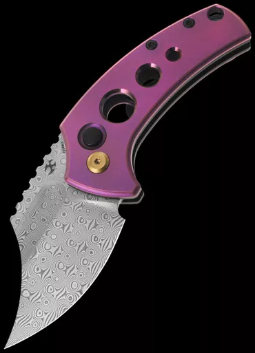 Kansept Wasp Purple Titanium Folding Knife