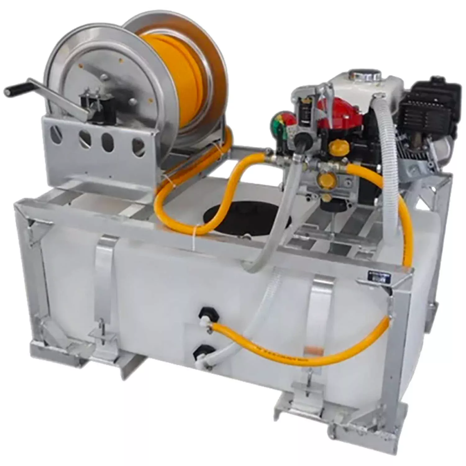 King’s Sprayers | 50-Gallon Low-Profile Skid Sprayer With Manual Reel