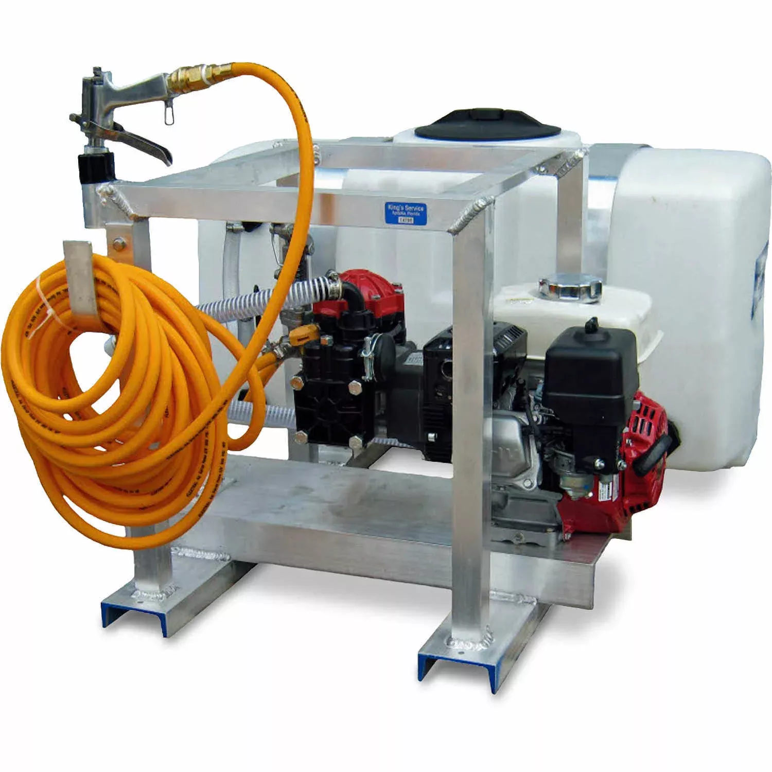 King’s Sprayers | Skid Sprayers | 50 – 100-Gallon Capacity | With 5.5 hp Honda Engine & Diaphragm Pump