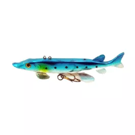Lakco Plastic Spearing Decoy with Hook Option - 7" - Blue/Silver