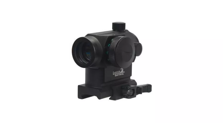 Lancer Tactical T1 Style Dot Sight with Quick-Release Mount, Black