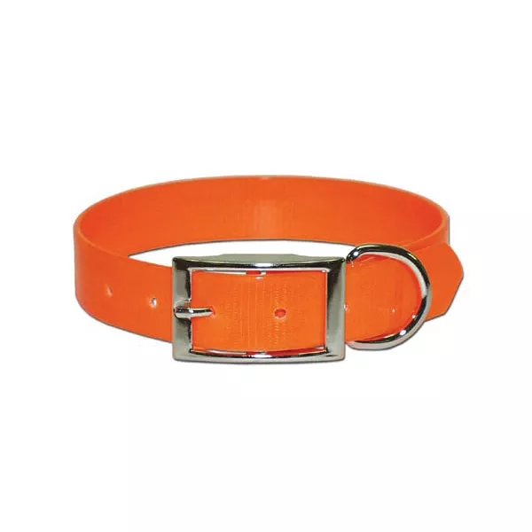 Leather Brothers Regular Sun Glo Collar Nylon,Orange #102D-OR18
