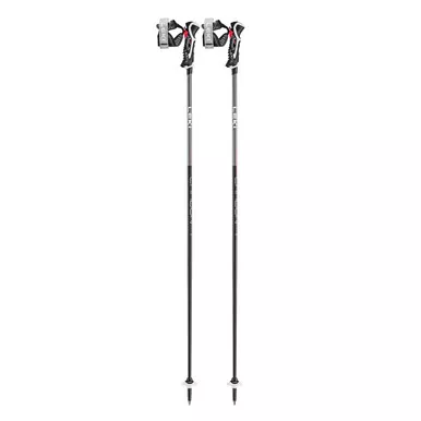 LEKI Carbon 14 3D Black/Anthracite/Red Ski Poles (65367901)