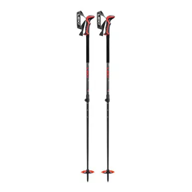 LEKI Haute Route 2 Adjustable Anthracite/Red/Black Ski Poles (65227401)