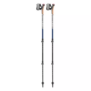 LEKI Traveller Carbon Blue/Anthracite/White Nordic Walking Poles (65326031)