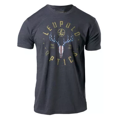 LEUPOLD Men's American Whitetail Charcoal Tee