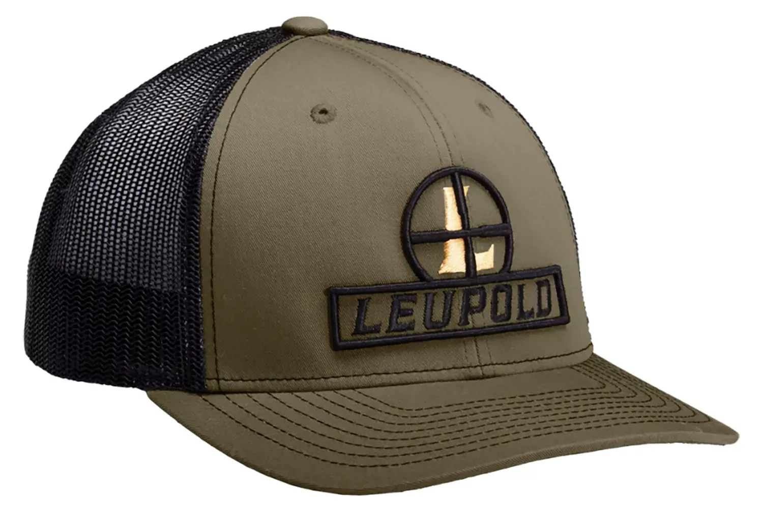 Leupold Reticle Trucker Hat Green Loden/Black