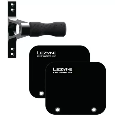 LEZYNE CNC Alloy Black Bicycle Wheel Hook (1-BS-CNCTH-V104)