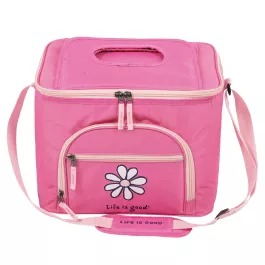 Life is Good Daisy 32-Can Cooler - Watermelon Pink