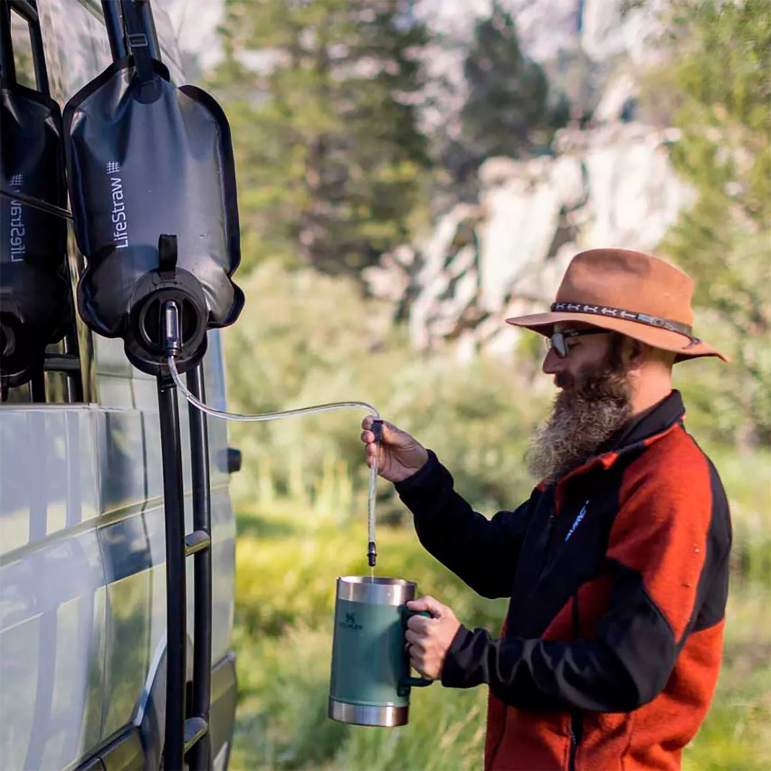LifeStraw Peak Gravity Water Purifier | Bag Capacity 8L | Filter Capacity 2,000L | For Basecamps, Groups & RV Travel