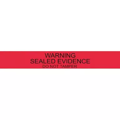 Lightning Powder 3-4207 Long "Sealed Evidence" Seals, 1" x 7" (100 Pack)