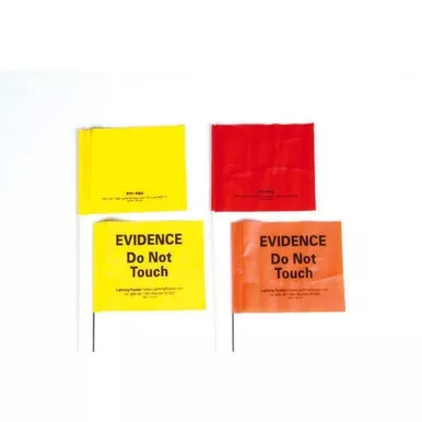 Lightning Powder Evidence Flags - Printed or Blank (100 Pack)