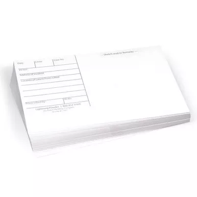 Lightning Powder Glossy Backing Cards for Latent Prints (100 Pack)