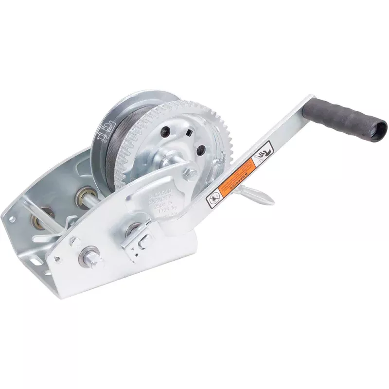 Load Rite Two-Speed Trailer Winch – 2500lbs – 27′ Strap – 8 Handle