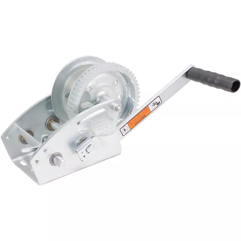 Load Rite Two-Speed Trailer Winch – 3200lbs – 25′ Strap – 8 Handle