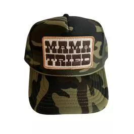 Local Beach Mama Tried Patch Trucker Hat – Camo