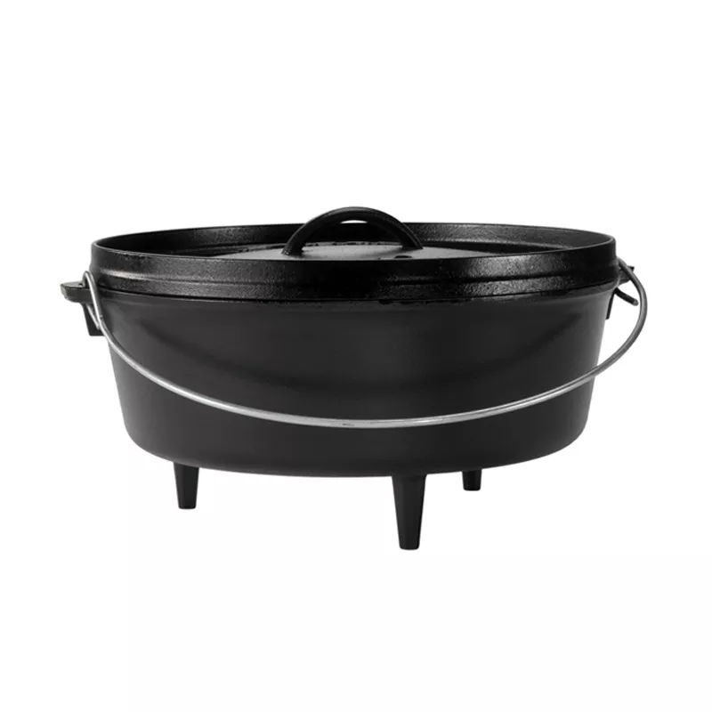 Lodge Logic 12 Inch / 6 Quart Camp Dutch Oven #L12CO3