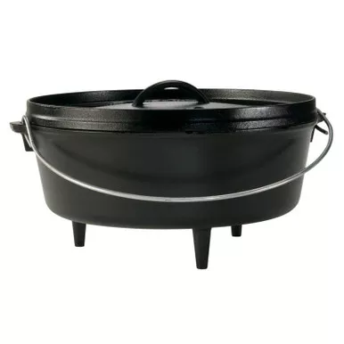 Lodge Preseasoned Camp Dutch Oven, 6 Quart