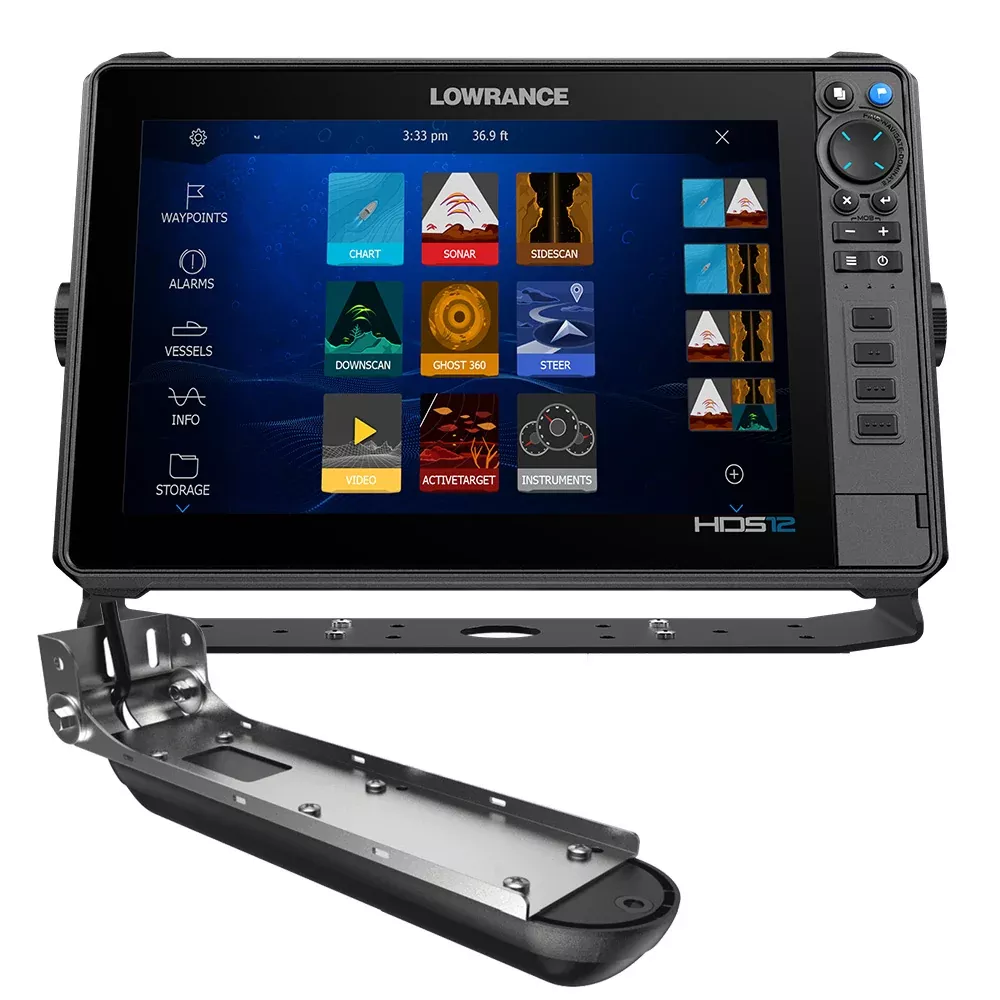 Lowrance HDS PRO 12 – w/ Preloaded C-MAP DISCOVER OnBoardActive Imaging HD Transducer [000-15987-001]