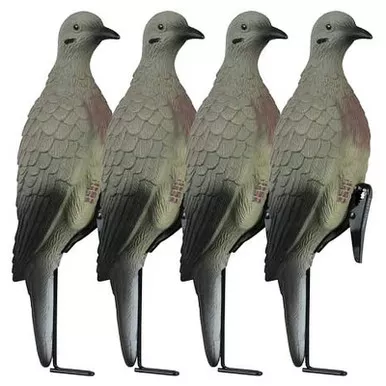 LUCKY DUCK 21-30020-6 CLIP ON DOVES WITH STAKES 4 PACK