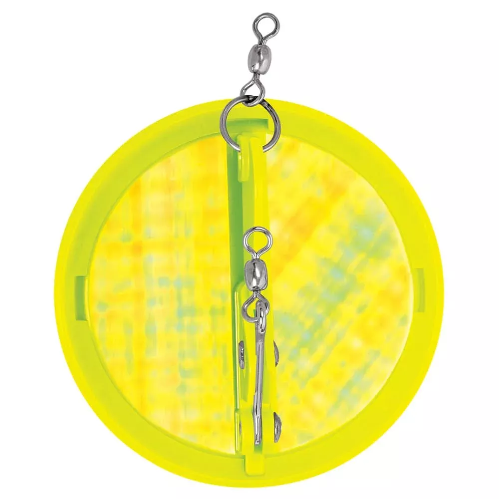 Luhr-Jensen 2-1/4″ Dipsy Diver – Chartreuse/Silver Bottom Moon Jelly – 5560-030-2509
