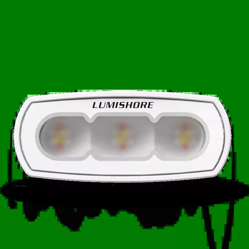 Lumishore Abovewater Flood Light | 4″ LUX CRGBW | Full Color Control | For Deck, Cockpit & Security Lighting