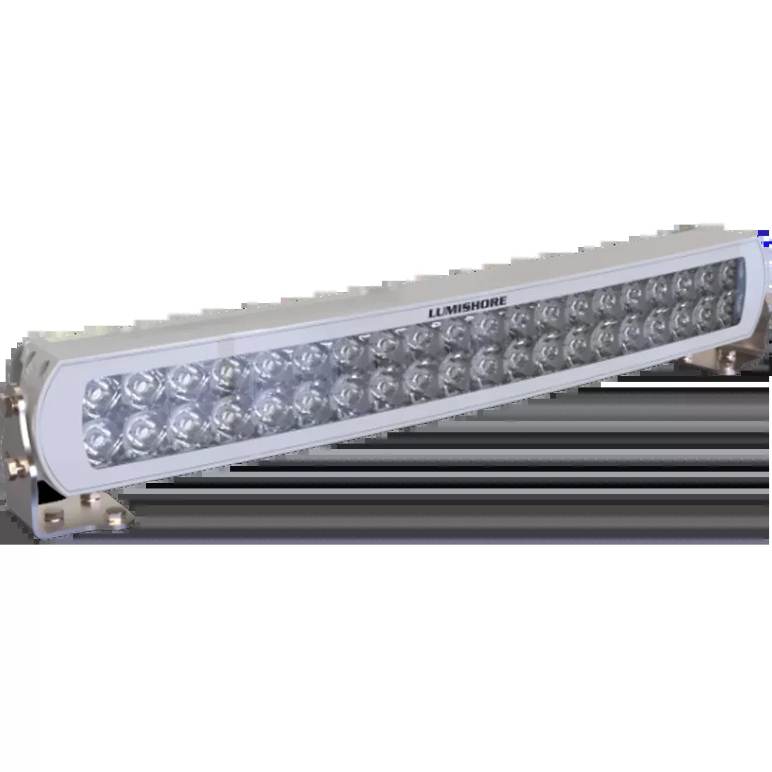 Lumishore Abovewater LED Spotlight | 20″ Curved | Single Color – White | For Marine Vessels
