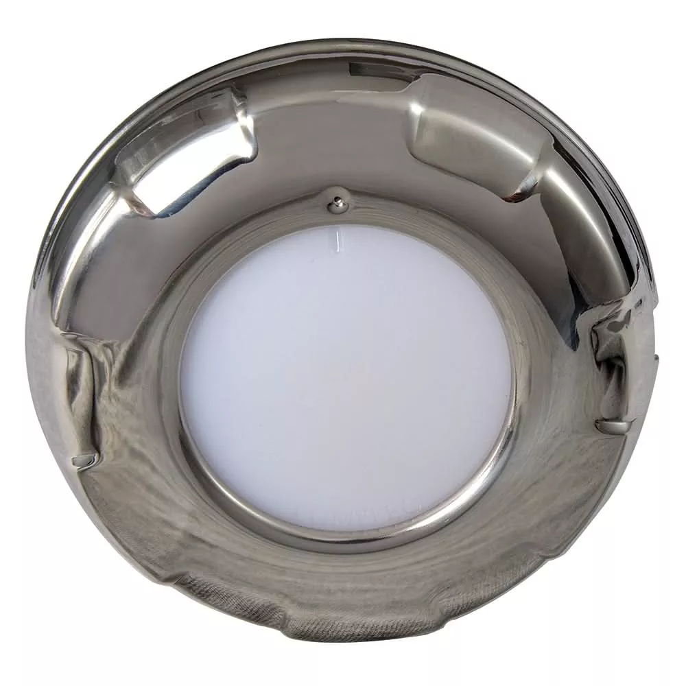Lumitec Aurora – LED Dome Light – Polished SS Finish – White Dimming – 101137