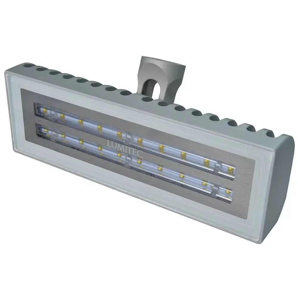 Lumitec Maxillume2 – High Power/Pedestal Mount Flood Light – Brushed Finish – White Dimming – 101133