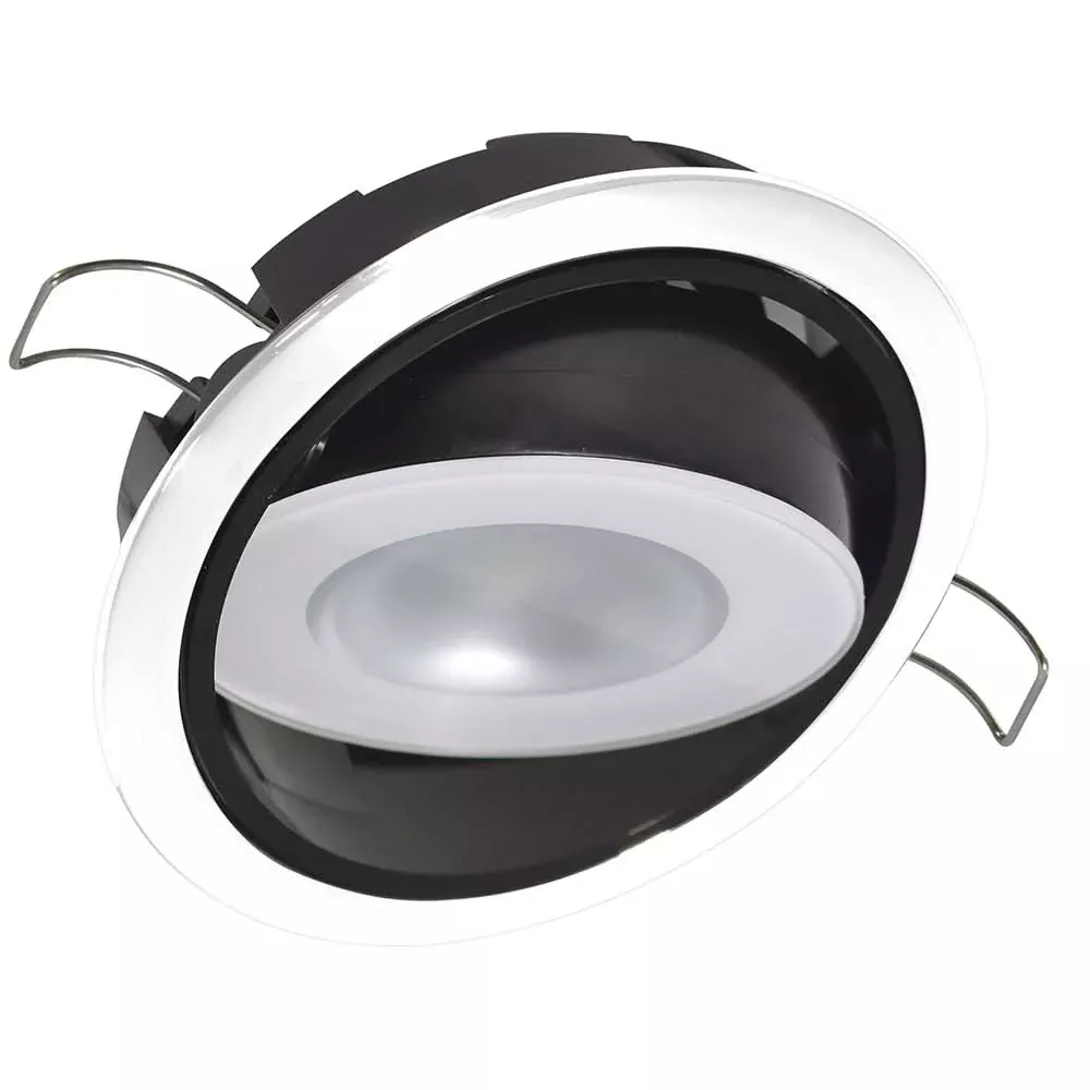 Lumitec Mirage Positionable Down Light - White Dimming - White Bezel - 115123
